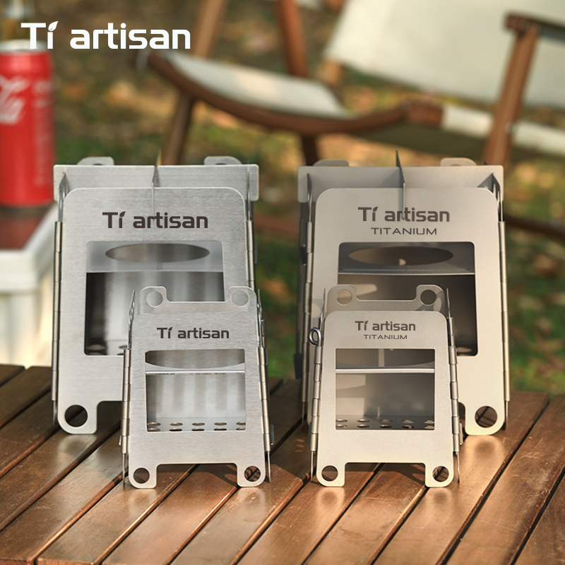 Camping Cooking Wood Stove - Tiartisan Paslanmaz Çelik Kamp Sobası Mini