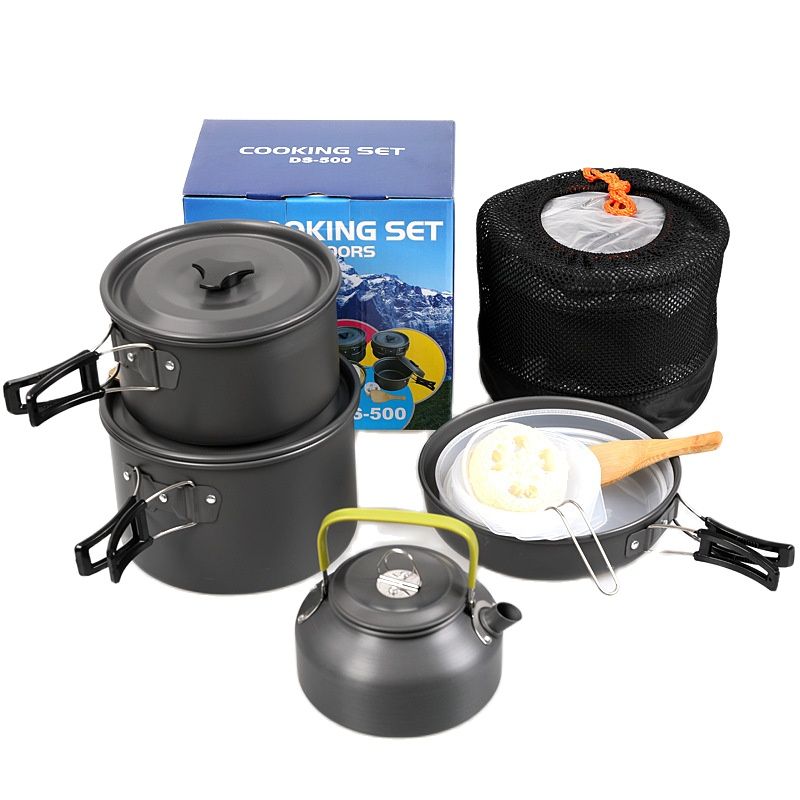 Camping Cooking Set 2 Person - Açık Hava Kamp Yemek Pişirme Seti