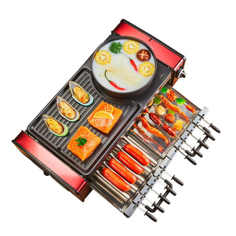Camping Cooking Hot Plate - Ev Tipi Yapışmaz Barbekü Makinesi Elektrikli