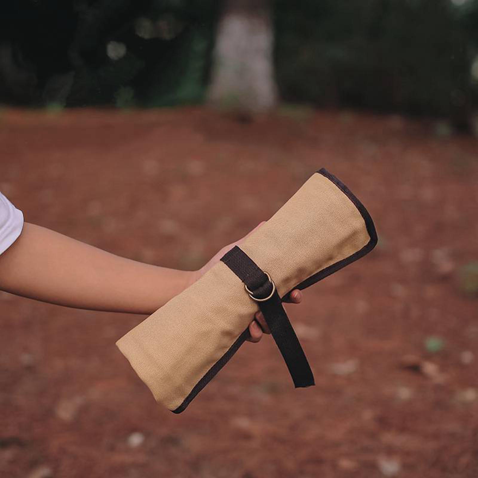 Camping Cooking Utensil Organizer - Taşınabilir Kamp Gereçleri Rulo Çantası Sofra