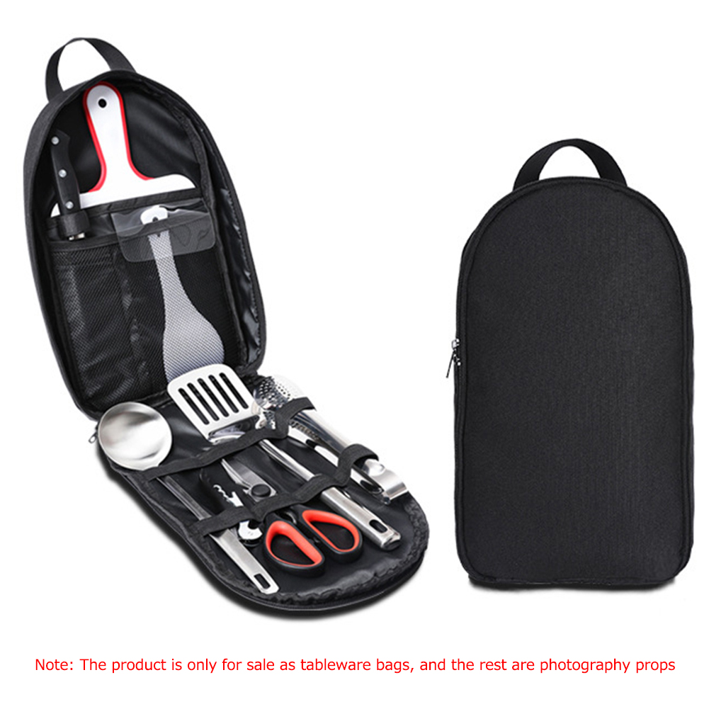 Camping Cooking Utensil Organizer - Büyük Kapasiteli Piknik Barbekü Sofra Çantası
