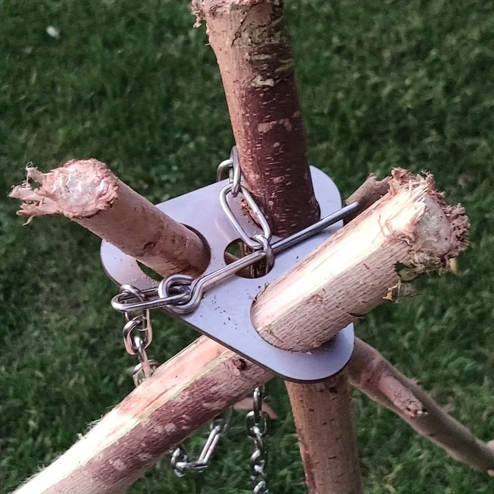 Camping Cooking Utensil Set - Açık Barbekü Tripod Taşınabilir Ayrılabilir Asılı
