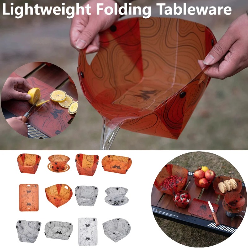 Camping Cooking Hot Plate - Katlanabilir Kamp Sofra Taşınabilir Kase Yemek