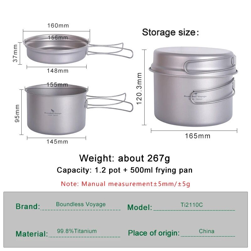 Sınırsız Voyage Titanyum Tence - Camping Cooking Set 2 Person incelemesi ve fiyatı