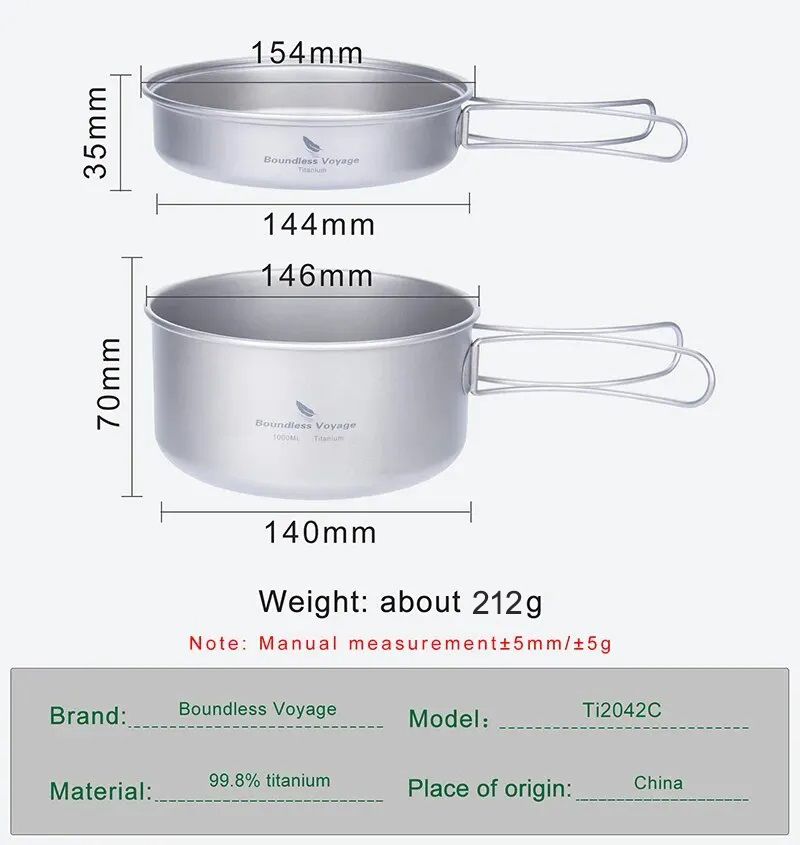Sınırsız Voyage Titanyum Tence - Camping Cooking Set 2 Person incelemesi ve fiyatı