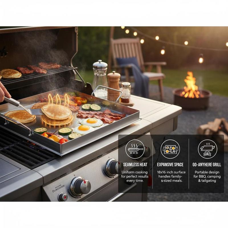 Evrensel Düz Üstlü Izgara 18x1 - Camping Cooking Hot Plate incelemesi ve fiyatı