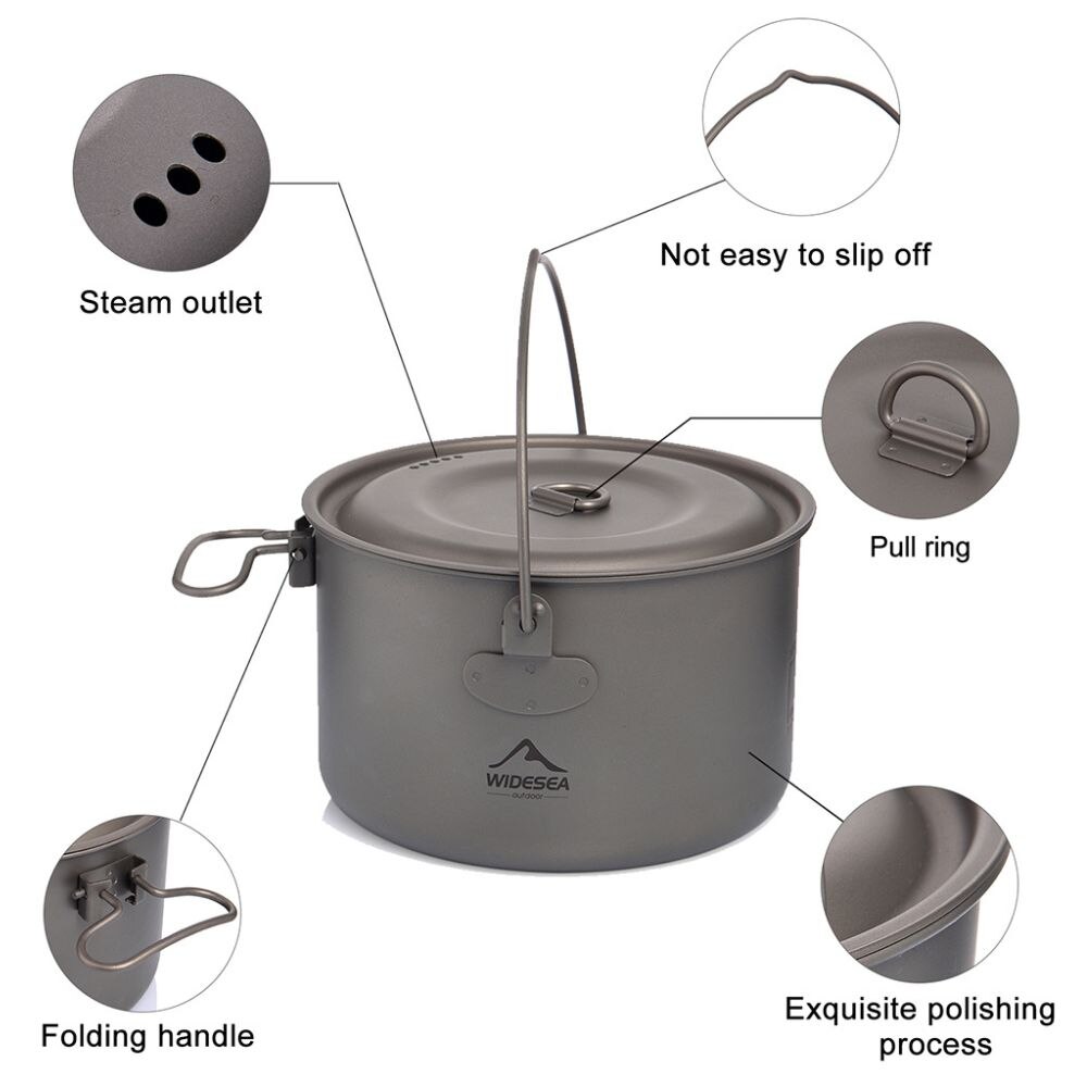 Widesea kamp sofra titanyum te - Camping Cooking Frying Pan incelemesi ve fiyatı