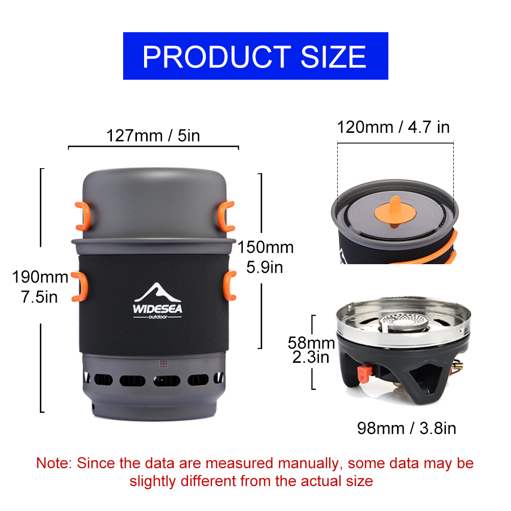 Widesea Kamp Pişirme Sistemi,  - Camping Cooking Set 2 Person incelemesi ve fiyatı