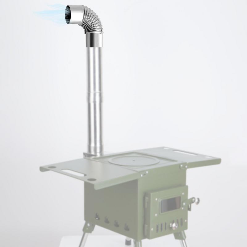 60/75mm Paslanmaz Çelik 90 Der - Camping Cooking Wood Stove incelemesi ve fiyatı