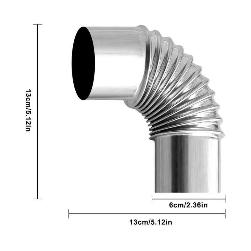 60/75mm Paslanmaz Çelik 90 Der - Camping Cooking Wood Stove incelemesi ve fiyatı
