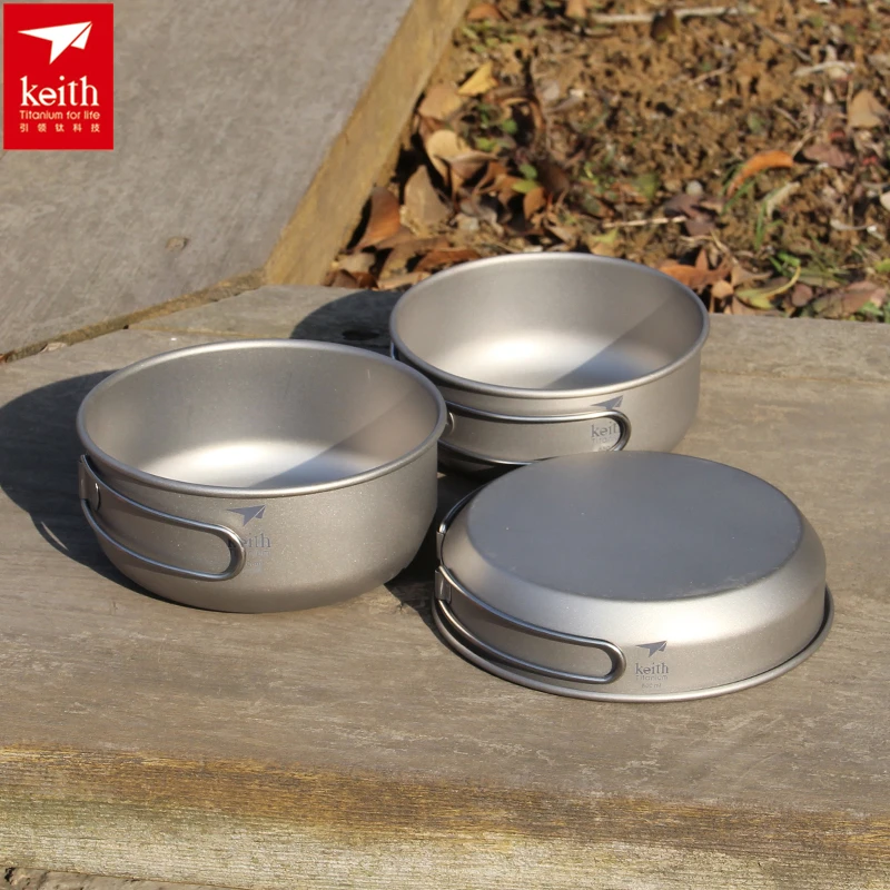 Keith 3 ADET Titanyum Tencere  - Camping Cooking Set Stainless Steel incelemesi ve fiyatı