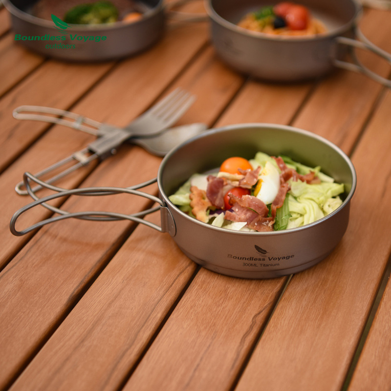 Saf Titanyum Katlanır Saplı Te - Camping Cooking Frying Pan incelemesi ve fiyatı