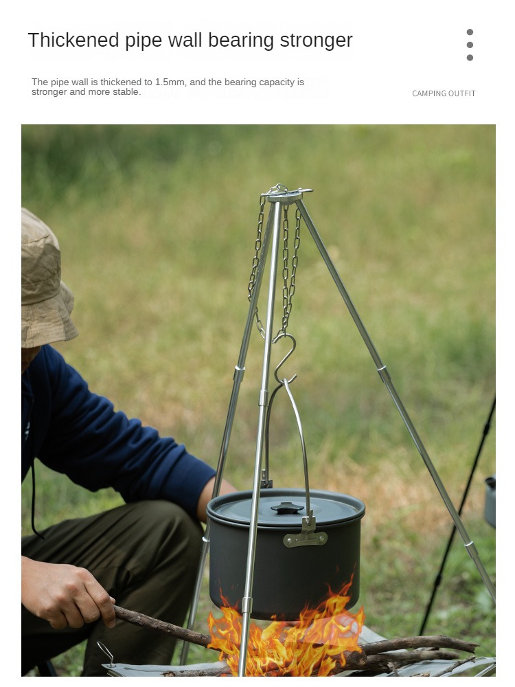 Kamp Bonfire Tripod taşınabili - Camping Cooking Multi Tool incelemesi ve fiyatı