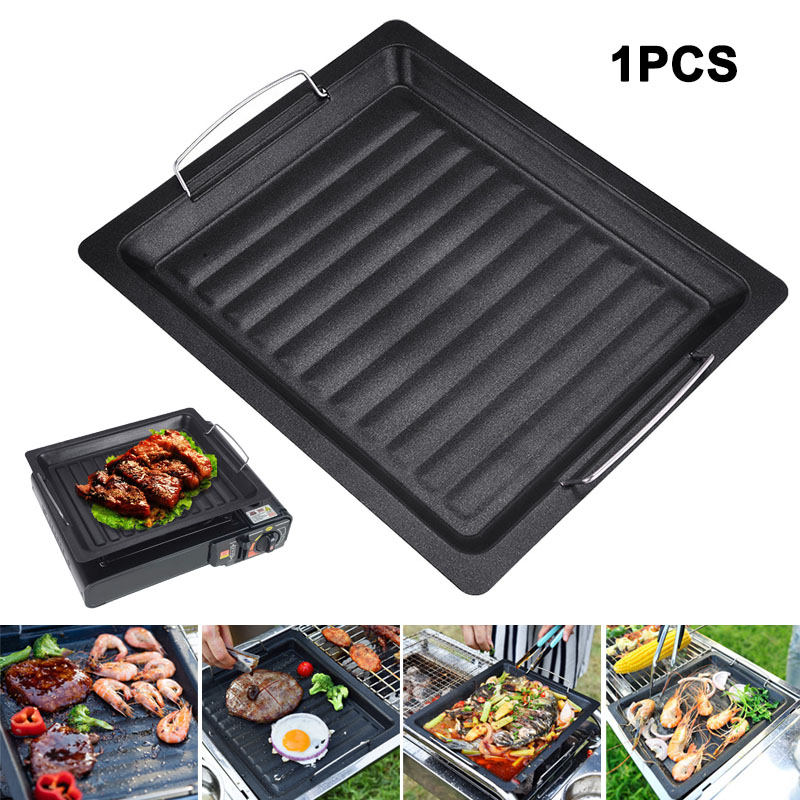 Açık havada kalın kare ızgara  - Camping Cooking Frying Pan incelemesi ve fiyatı