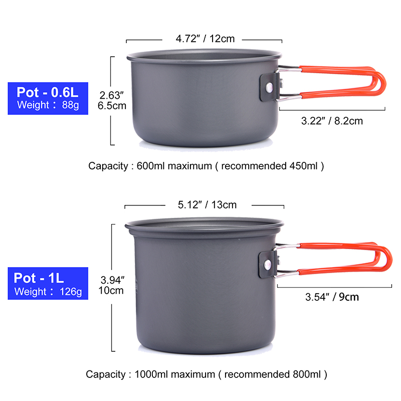 Widesea kamp TENCERE SETİ açık - Camping Cooking Utensil Set incelemesi ve fiyatı