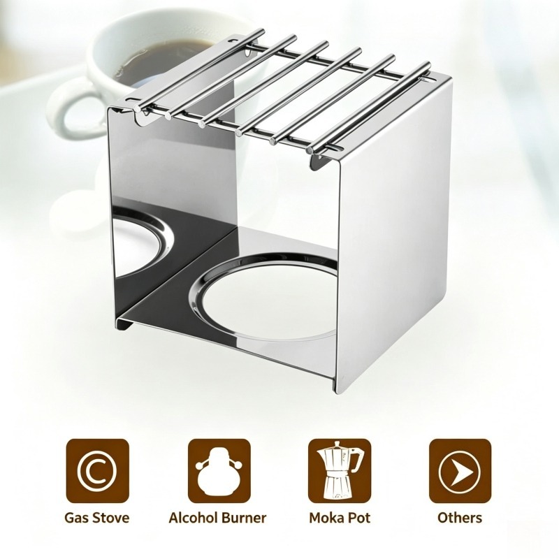 Paslanmaz Çelik Kare Kahve Oca - Camping Cooking Set Stainless Steel incelemesi ve fiyatı