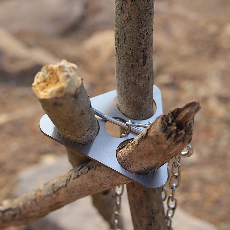 Paslanmaz Çelik Kamp Tripod'u  - Camping Cooking Multi Tool incelemesi ve fiyatı