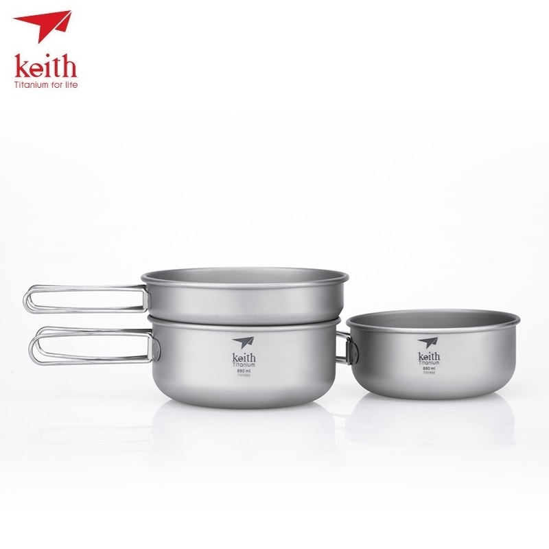 KEITH Titanyum Ti6053 3 Parça  - Camping Cooking Hot Plate incelemesi ve fiyatı