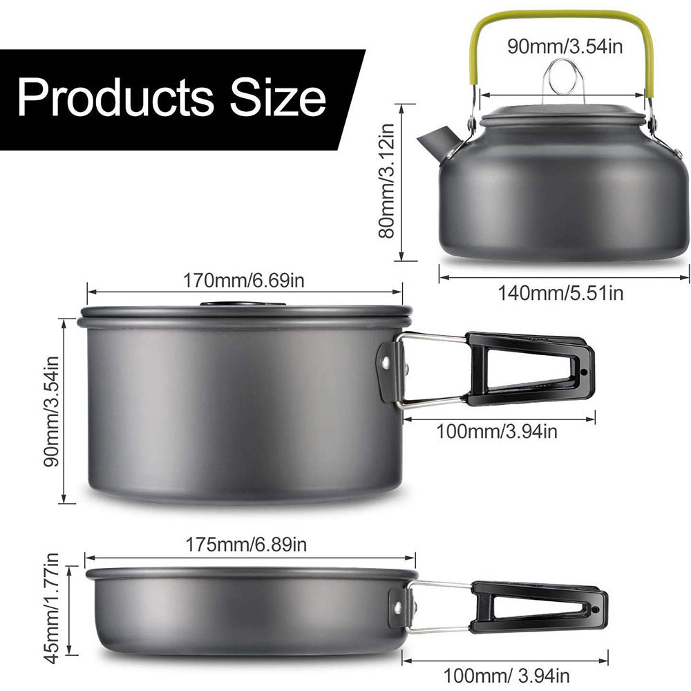 Açık Hava Kamp Yemek Pişirme S - Camping Cooking Set 2 Person incelemesi ve fiyatı